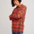 Fiesta Red Heather Buffalo Plaid